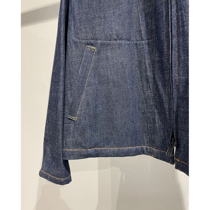 Y's for men 12oz DENIM BLOUSON WITH COLOR COMBI STITCH