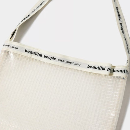 beautiful people plaid vinyl logotape shoulder bag