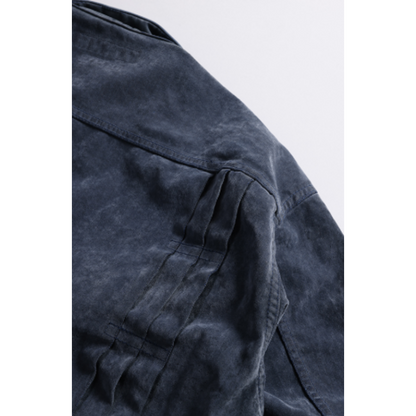 FDMTL FA26JK54U FLOCK LEATHER JACKET 3YR WASH