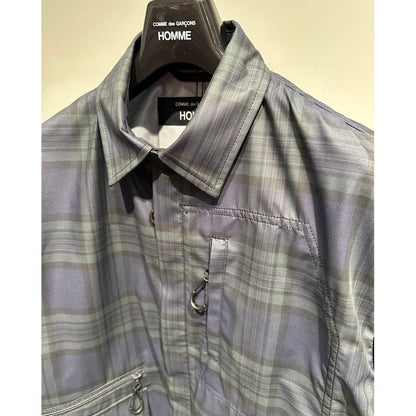COMME des GARCONS HOMME COTTON ESTER ZIP-UP CHECK 3 LAYERS BLOUSON