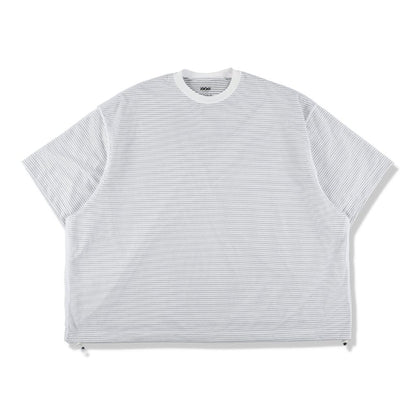 is-ness BALLOON BORDER LAYERED MESH T-SHIRT