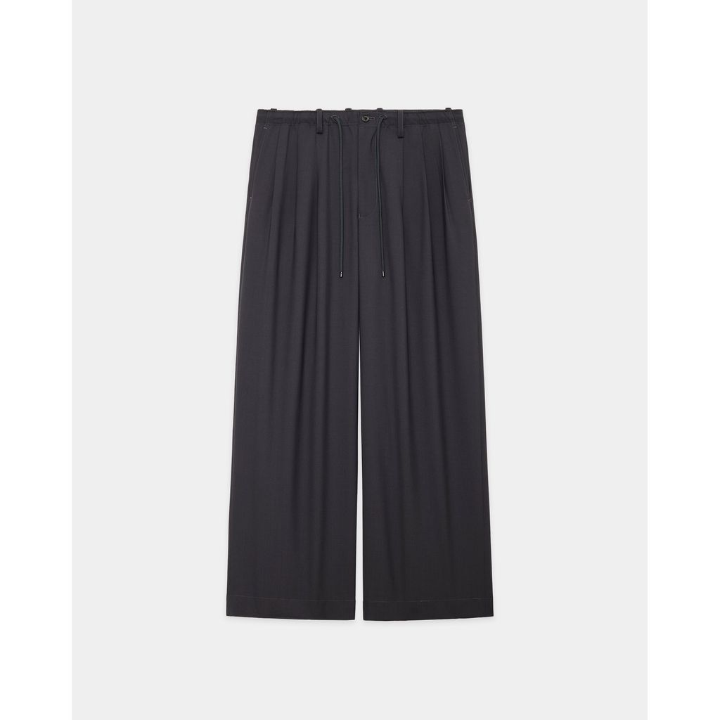 MARKAWARE   ORGANIC WOOL 2/80 TROPICAL TRIPLE PLEATED EASY TROUSERS
