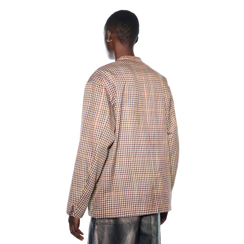TOLQ Collarless Double Jacket