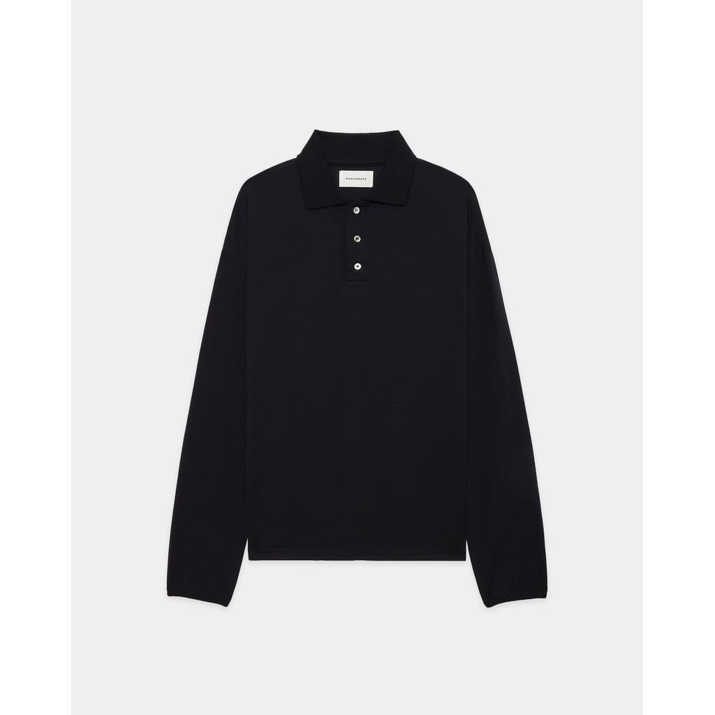 MARKAWARE Super 160s Wool Washable Knit / Long Sleeve Polo