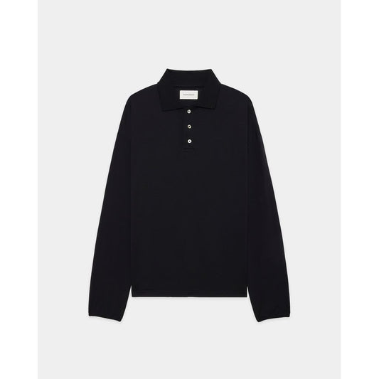 MARKAWARE Super 160s Wool Washable Knit / Long Sleeve Polo