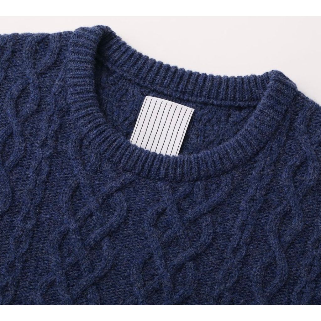 S.F.C CABLE CREW KNIT STRIPES FOR CREATIVE