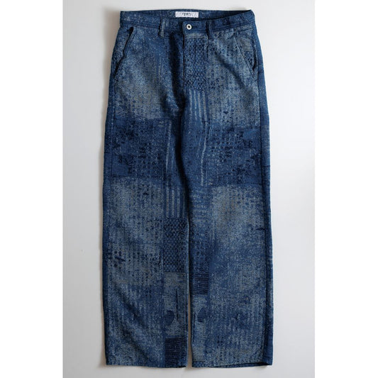 FDMTL BORO JAQUARD WIDE PANTS RINSE