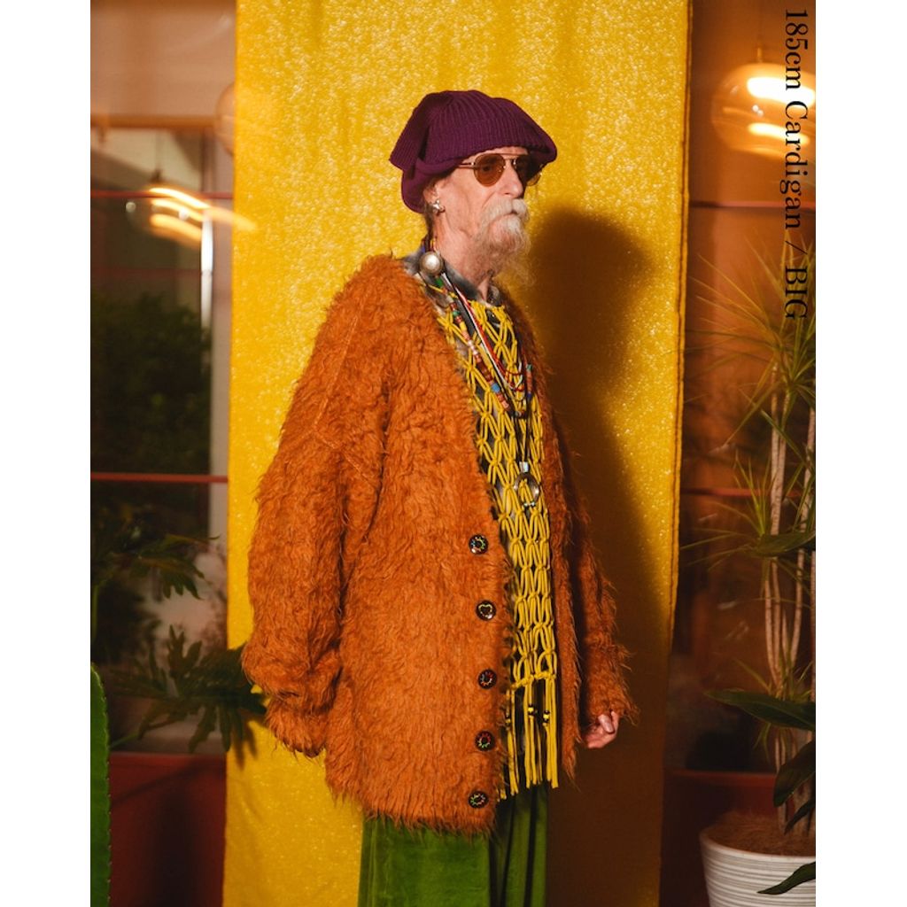 AMBERGLEAM Monster Knit Cardigan – MAROON WEBSTORE