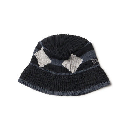 NEW ERA ニットバケット ダイヤモンド ブラック グラファイト  14667671