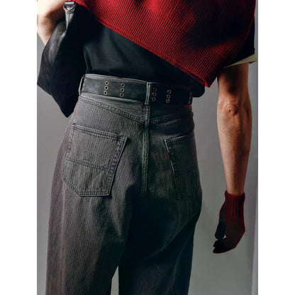 refomed FRESH MAN DENIM WIDE PANTS by EDWIN "STRIPE"