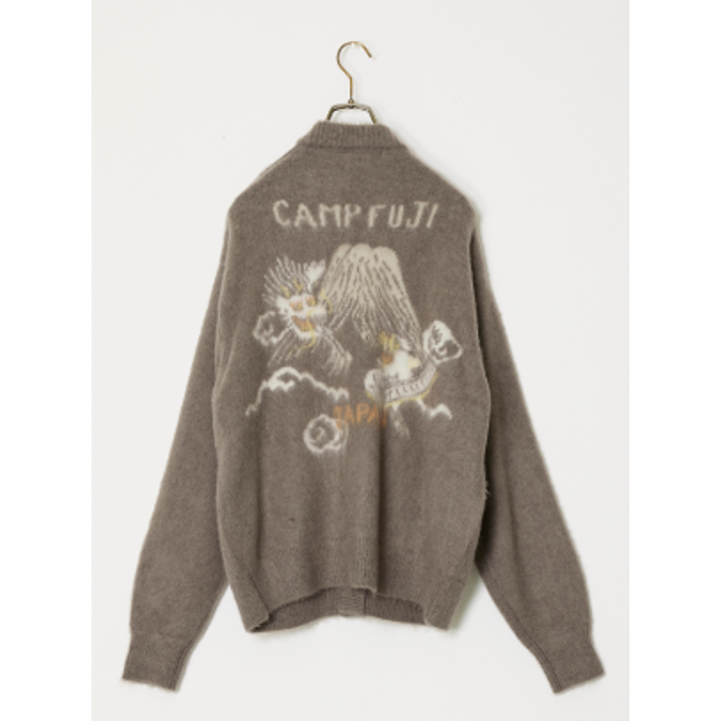 【予約商品】REMI RELIEF 起毛ニットカーデ(スカ柄)