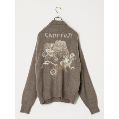 【予約商品】REMI RELIEF 起毛ニットカーデ(スカ柄)