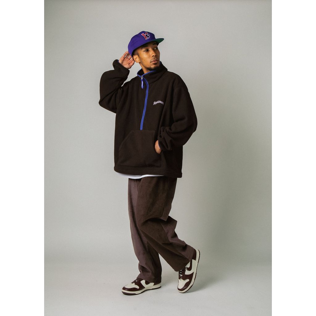 APPLEBUM FLEECE HALF ZIP JACKET [BROWN] / 2420616