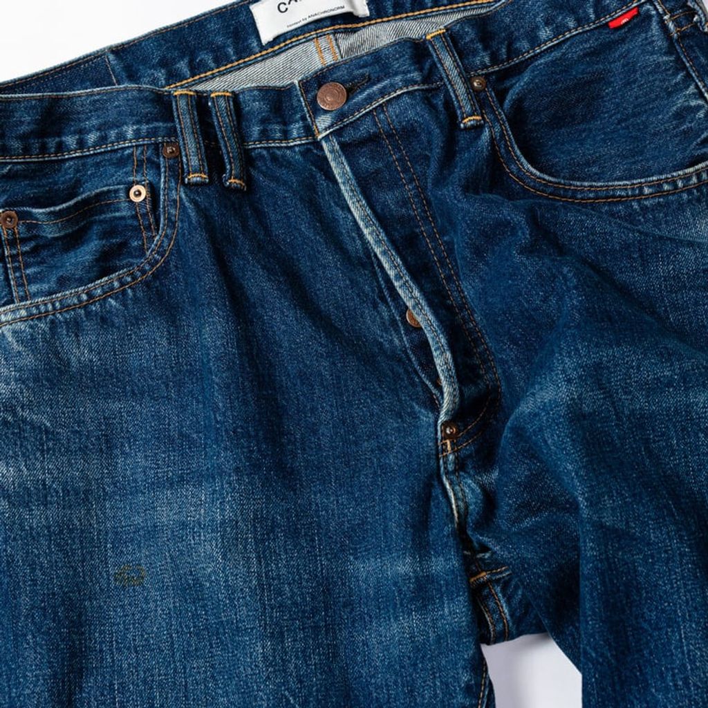 ANACHRONORM CONTEXT-001-1Y REGULAR TAPERED 5P PANTS INDIGO(ONE YEAR WASH)
