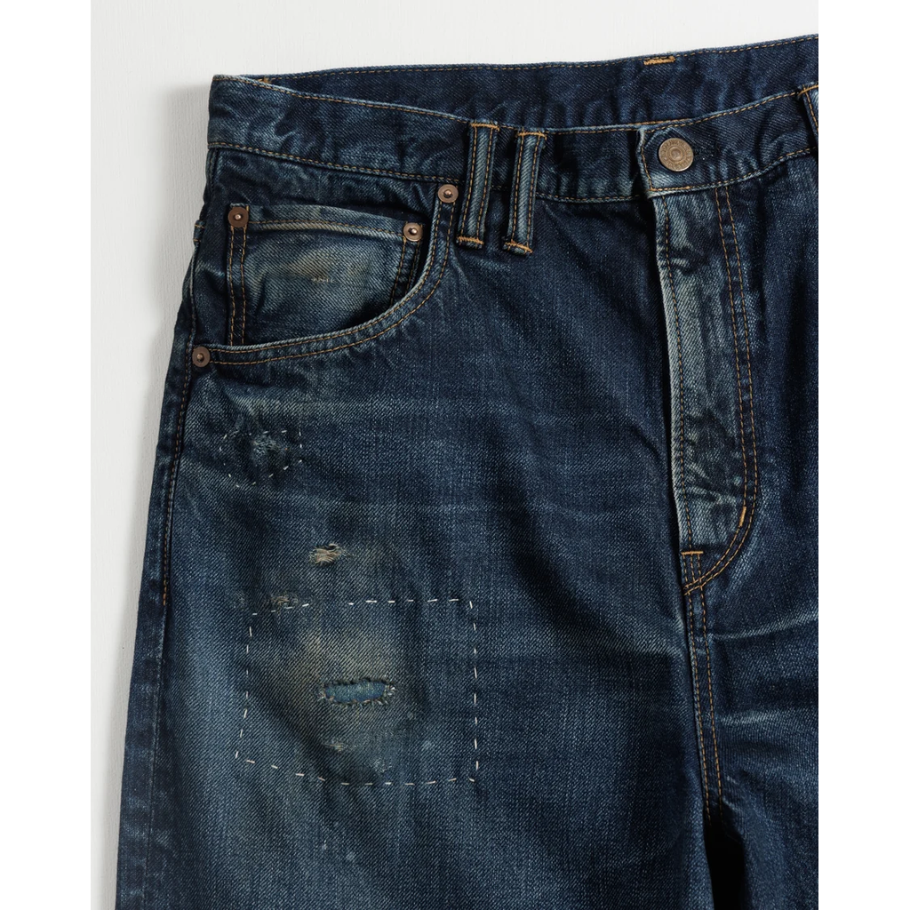 ANACHRONORM REMAKED WIDE 5P DENIM PANTS DARK INDIGO