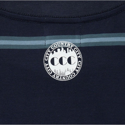 CITY COUNTRY CITY EMBROIDERD LOGO BORDER T-SHIRT
