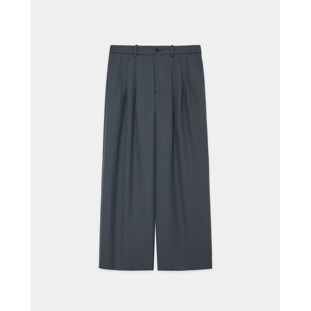 MARKAWARE Organic Wool Survival Cloth® Triple Pleated Wide Trousers