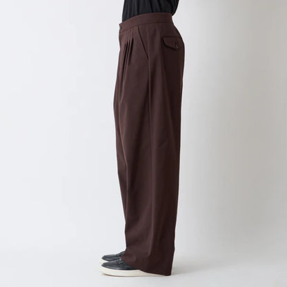 White Mountaineering SOLOTEX 4 TUCK WIDE PANTS