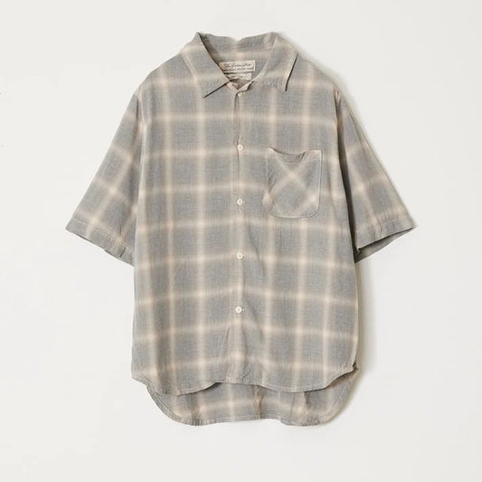 REMI RELIEF RN30389055  レーヨンツイルオンブレS/Sシャツ 26ss