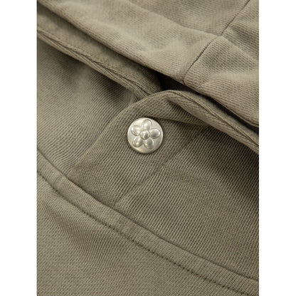 VANDY THE PINK CLASSIC LOGO FLOWER HOODIE（WASHED KHAKI）