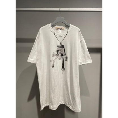 Ground Y COTTON JERSEY TROMPE-L'OEIL PASSCASE T-SHIRT