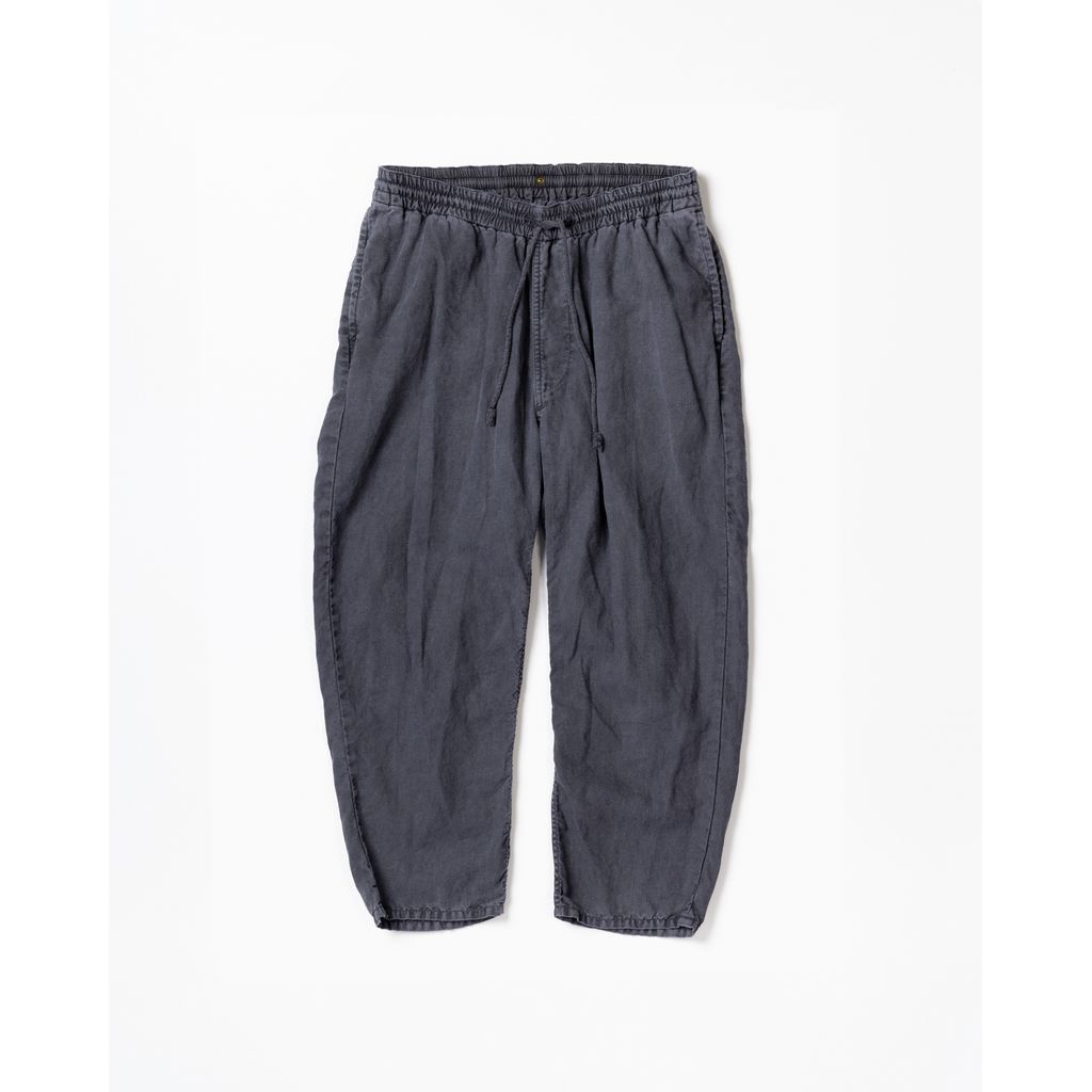 ANACHRONORM PIGMENT DYED LINEN TAPERED EASY PANTS