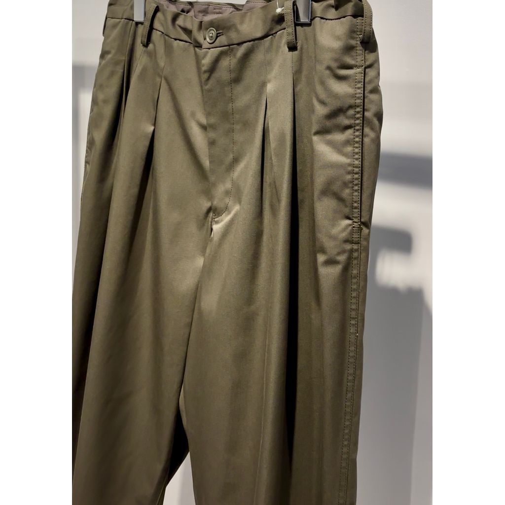 Y's for men T/C TWILL PANTS WITH 12-TUCKS（KAHKI）