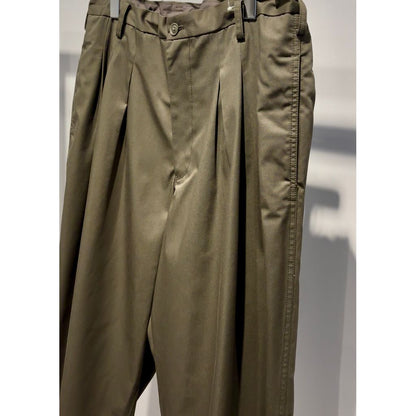 Y's for men T/C TWILL PANTS WITH 12-TUCKS（KAHKI）