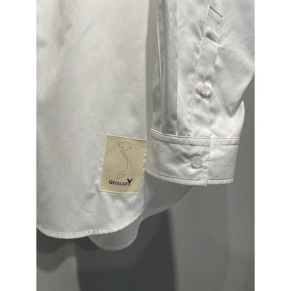 Ground Y COTTON BROADCLOTH COLLAR CUT-OFF SHIRT