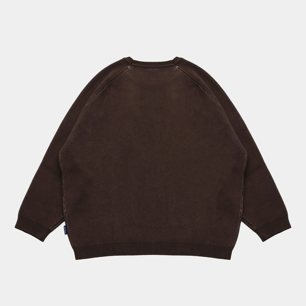 APPLEBUM "APBM" KNIT SWEATER [BROWN] / 2420503