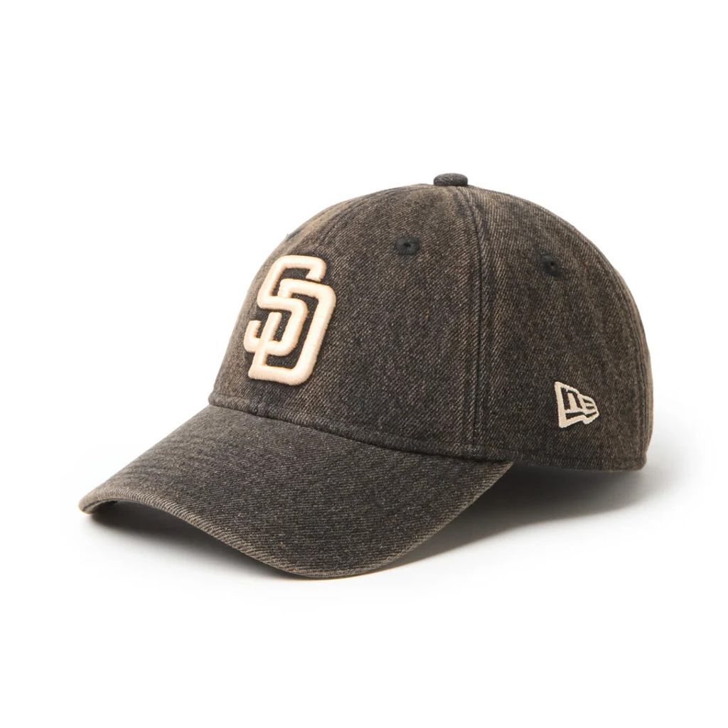 NEW ERA 9TWENTY Over Dye Denim サンディエゴ・パドレス ブラウン