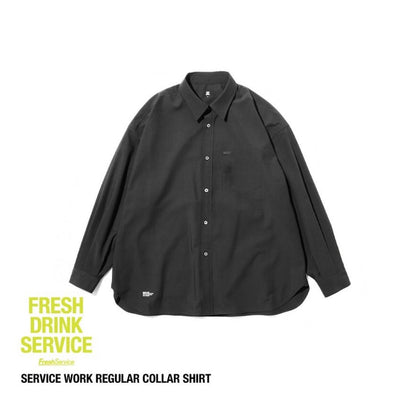 FRESH DRINK SERVICE "SERVICE WORK REGULAR COLLAR SHIRT"