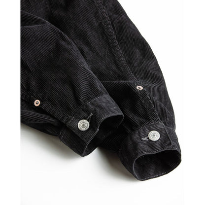 ANACHRONORM  SULFUR DYED CORDUROY FRONT TUCK JACKET SULFUR BLACK