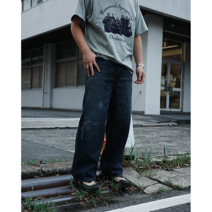 ANACHRONORM REMAKED WIDE 5P DENIM PANTS DARK INDIGO