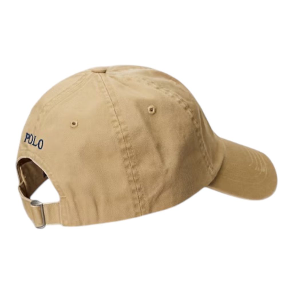 POLO RALPH LAUREN コットン チノ ベースボール キャップ（カフェ タン/ニューポート ネイビー）