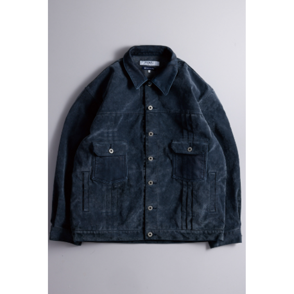 FDMTL FA26JK54U FLOCK LEATHER JACKET 3YR WASH
