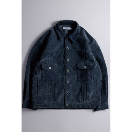 FDMTL FA26JK54U FLOCK LEATHER JACKET 3YR WASH