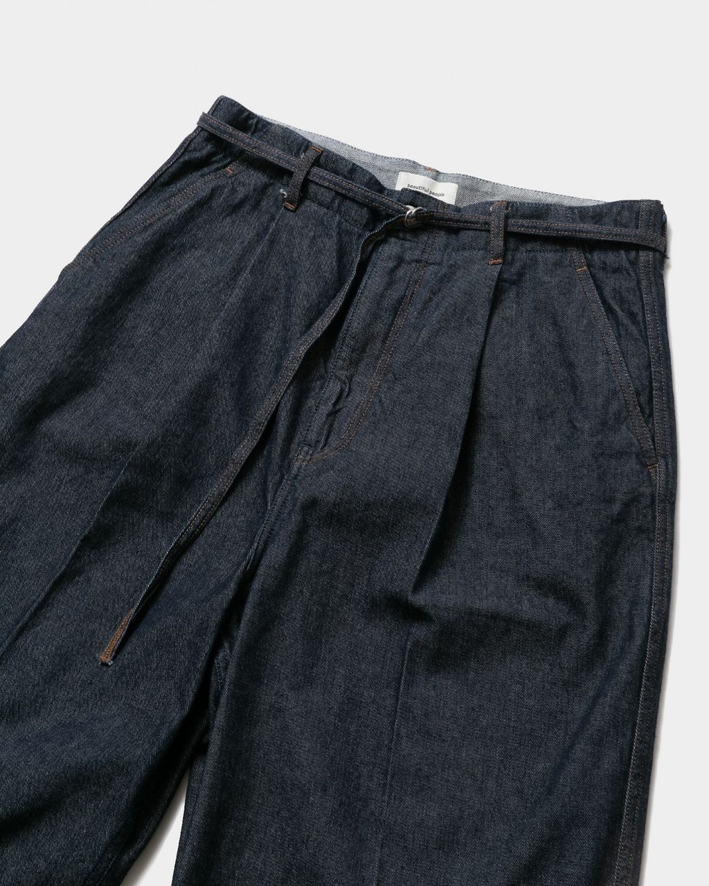 beautiful people left hand twill tuck denim pants