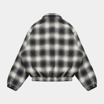 APPLEBUM OMBRE CHECK JACKET [BLACK/WHITE] / 2420615