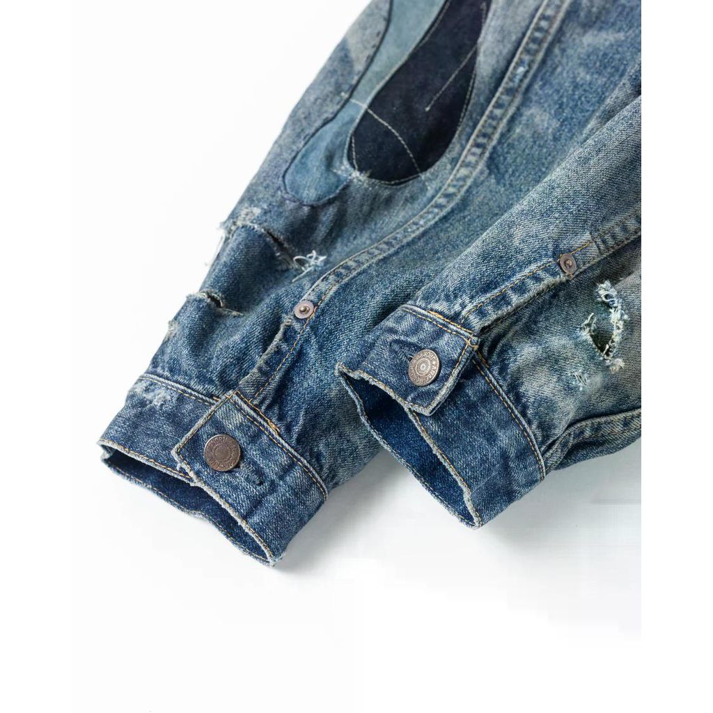 ANACHRONORM  REMAKED DOUBLE POCKET DENIM JACKET INDIGO