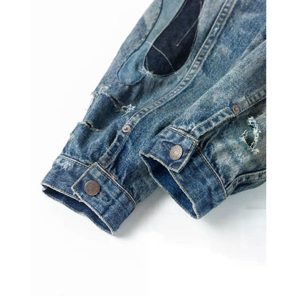 ANACHRONORM  REMAKED DOUBLE POCKET DENIM JACKET INDIGO