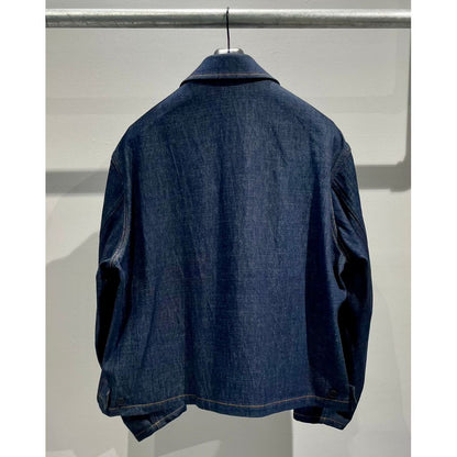 Y's for men 12oz DENIM BLOUSON WITH COLOR COMBI STITCH