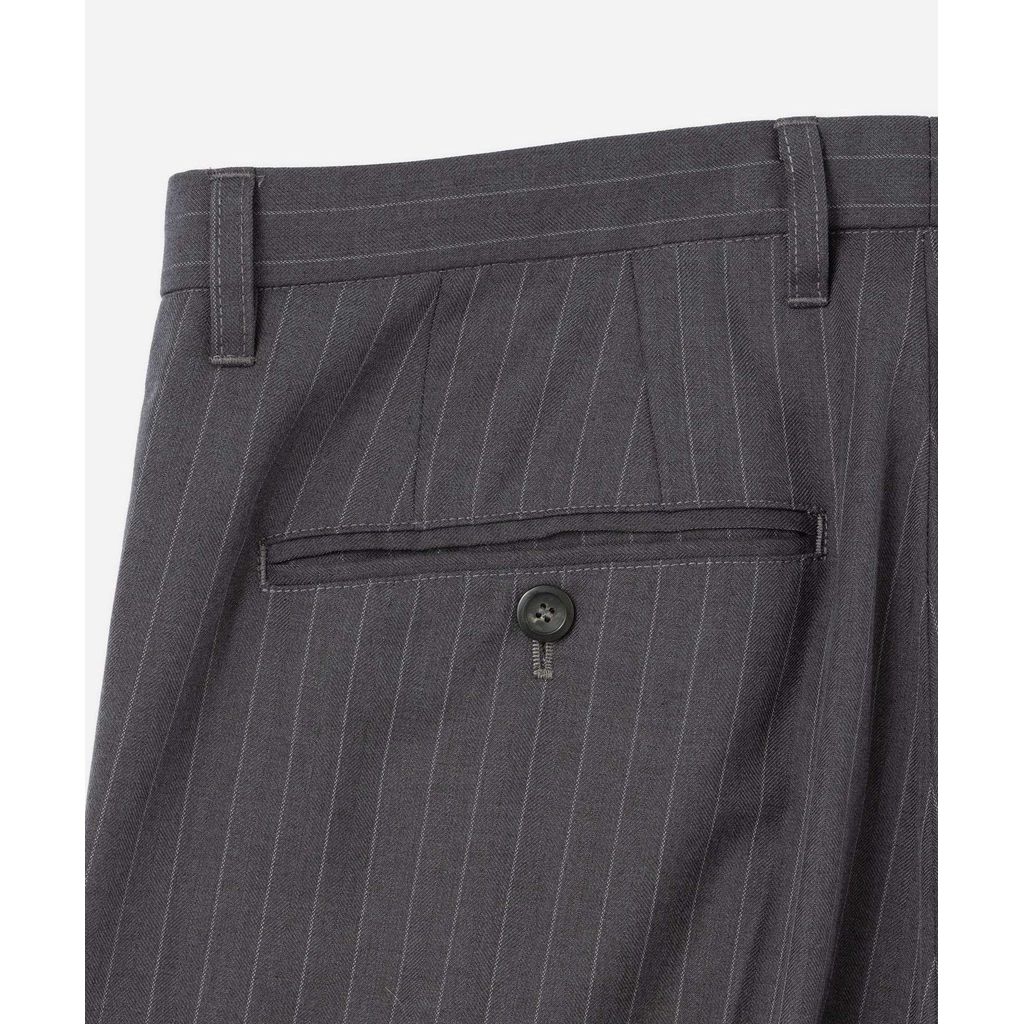 SATURDAYS NEW YORK CITY  George Herringbone Stripe Two Tuck Pant