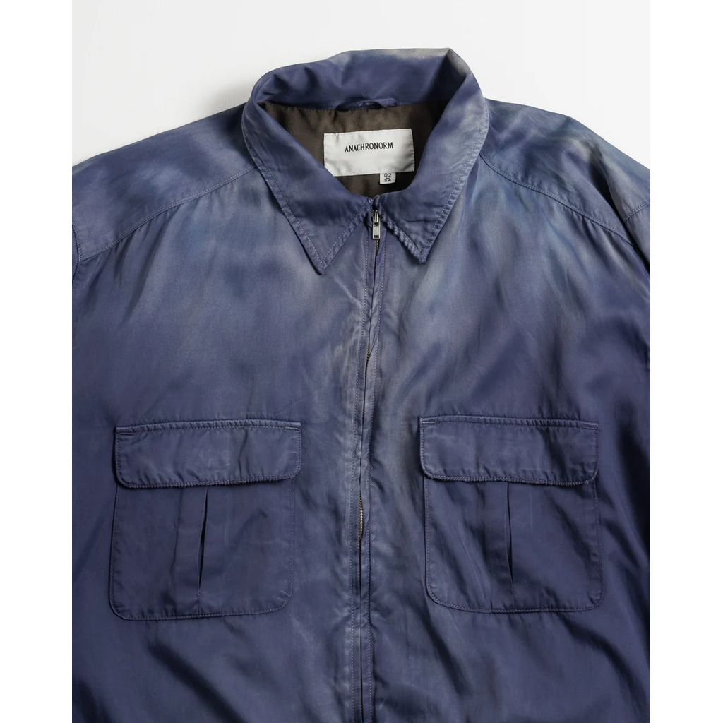 ANACHRONORM RAYON DRIZZLER JACKET NAVY