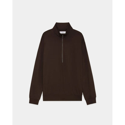 marka  Super 100s Washable Wool Jersey / Half-Zip Stand