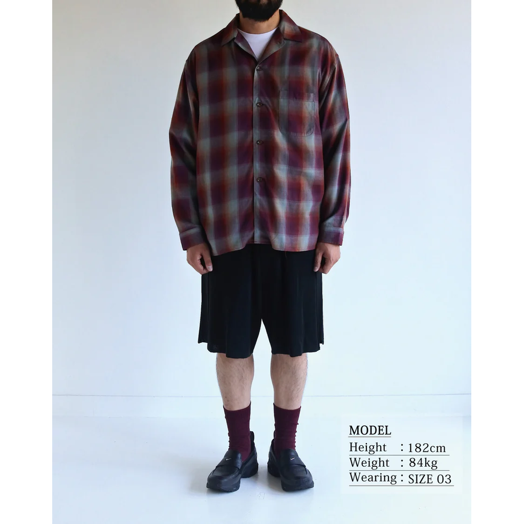 ANACHRONORM RELUX OPEN COLOR CHECK SHIRTS