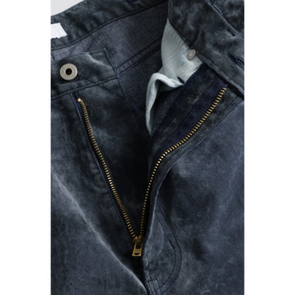 FDMTL FA26PN54U FLOCK LEATHER HAKAMA PANTS 3YR WASH