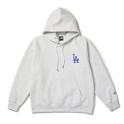 NEW ERA 裏毛 オーバーサイズド スウェット プルオーバーフーディー Powered by GORO NAKATSUGAWA（MIN-NANO） ロサンゼルス・ドジャース ライトグレー