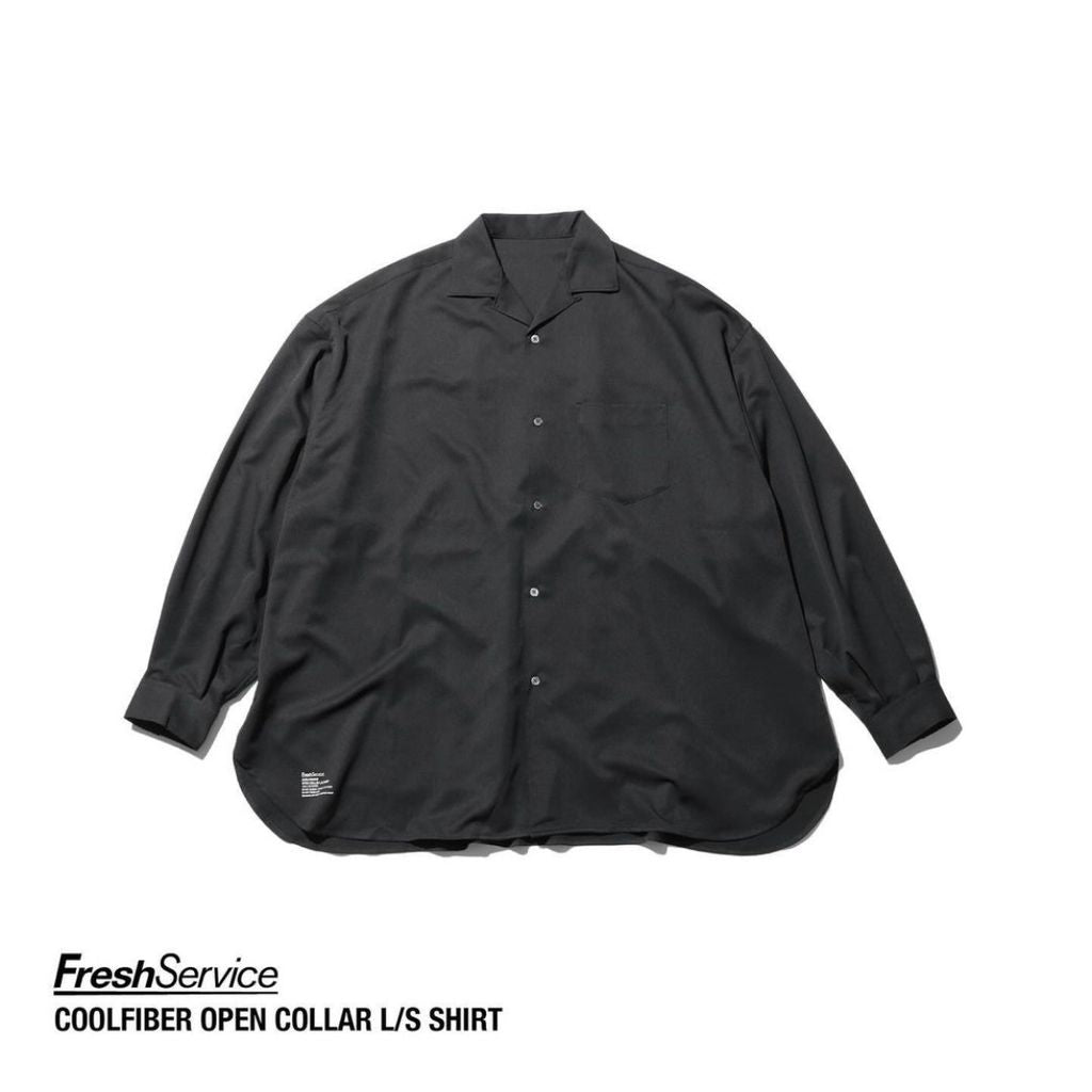 FreshService "COOLFIBER OPEN COLLAR L/S SHIRT"