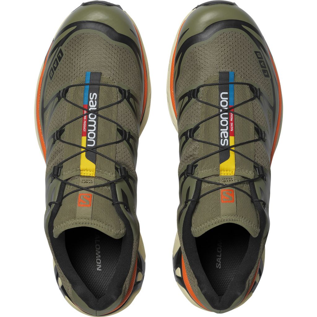 SALOMON XT-6 (Deep Lichen Green/Black/Red Orange)